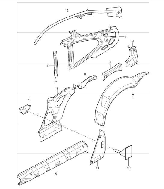 Diagram 801-50 Porsche 928 (1978-1995) 