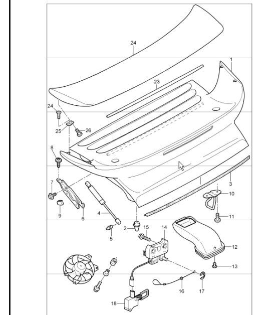 Diagram 803-09 Porsche 911 & 912 (1965-1989) Body