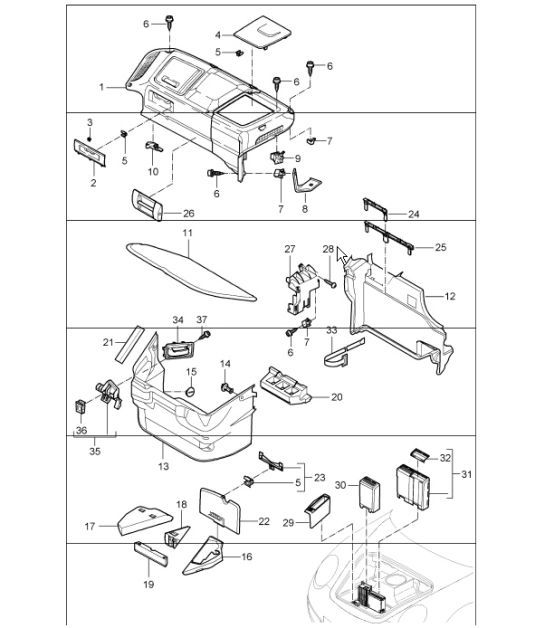 Diagram 807-00 Porsche Macan (95B) MK1 (2014-2018) Body