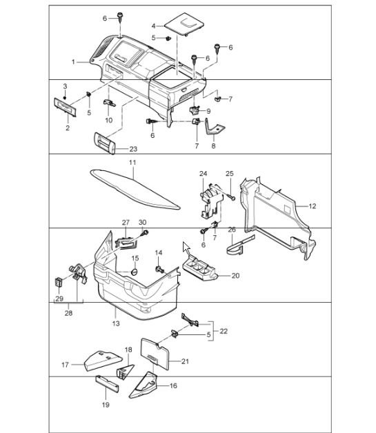luggage compartment 997.1 TURBO 2007-09