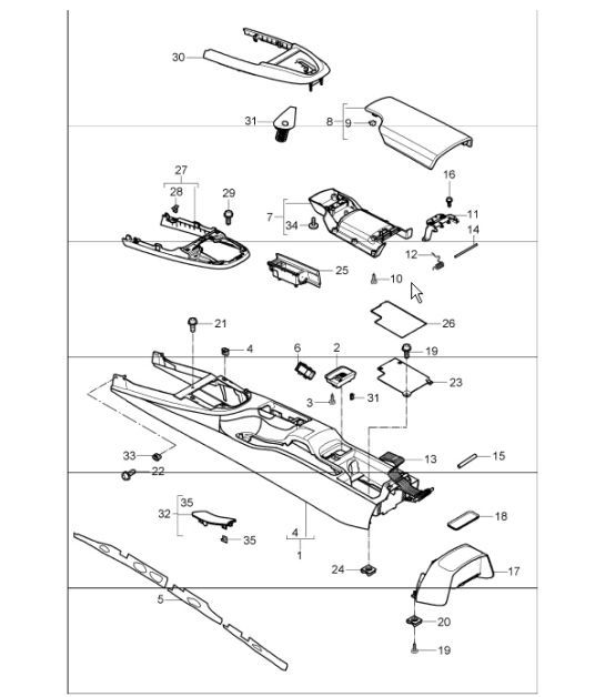 Diagram 809-20 Porsche Cayman 718C (982C) 2017>> Body
