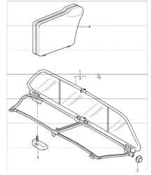 wind deflector 997.1 TURBO 2007-09