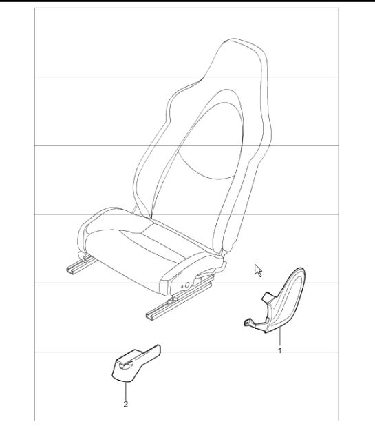 front seat (complete not available) sports seat 997.1 TURBO 2007-09