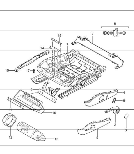 Diagram 817-45 Porsche Cayman 987C / 981C (2005-2016) Body