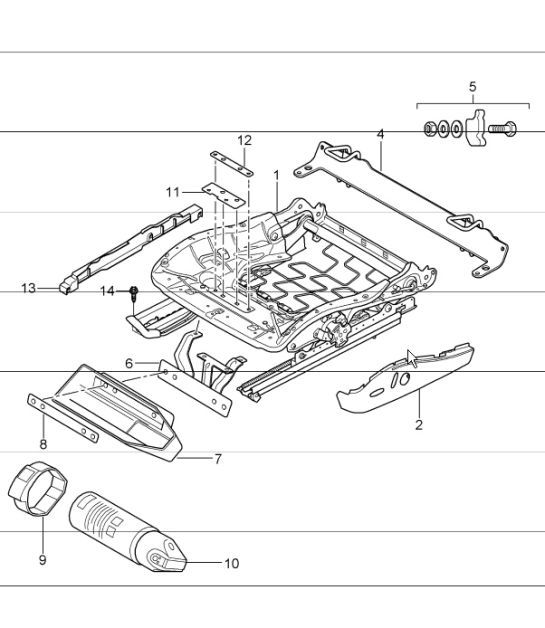Diagram 817-50 Porsche 997 (911) MK1 2005-2008 Body