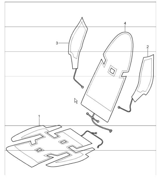 Diagram 817-67 Porsche 997 (911) MK2 2009-2012 Body