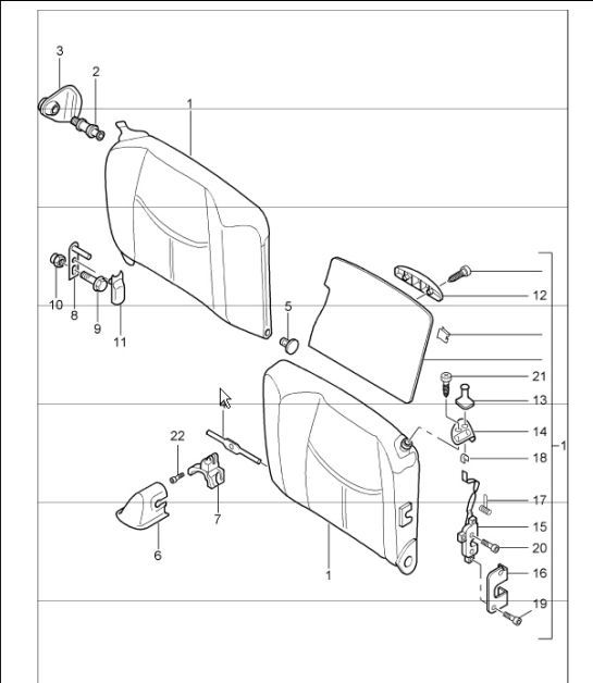 Diagram 817-70 Porsche Macan (95B) MK1 (2014-2018) Body