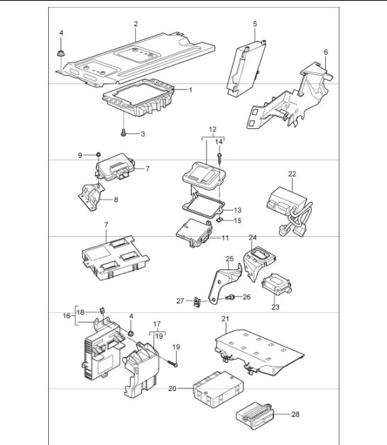 control units 997.1 TURBO 2007-09