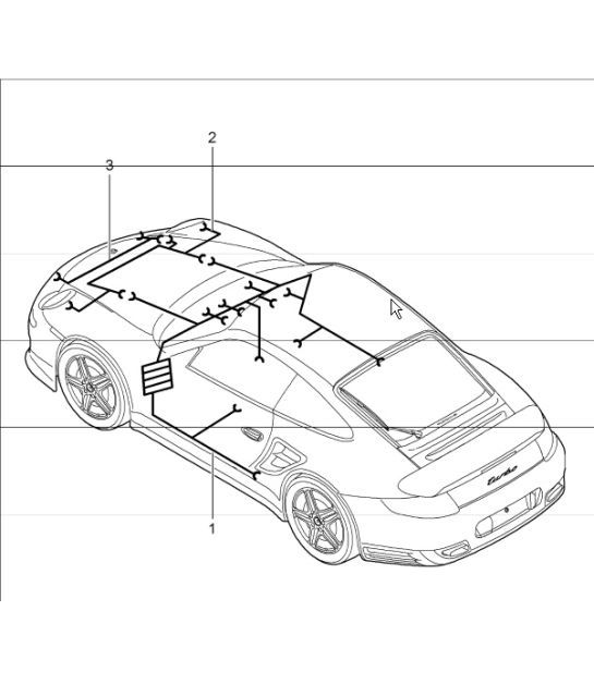 Diagram 902-10 Porsche 997 Carrera 2 3.6L 2005 年>> 电子设备