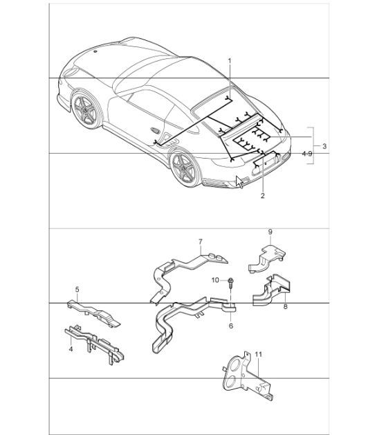 Diagram 902-20 Porsche 970.2 Panamera Turbo V8 4.8L (520Hp) 2014-16 Electrical equipment