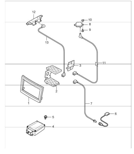 Diagram 911-02 Porsche 924 (1977-1988) Electrical equipment