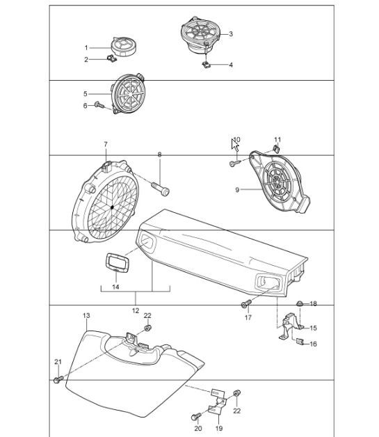 Diagram 911-05 Porsche 971.2 Panamera 4 E-Hybrid 2.9L V6 2021-23 