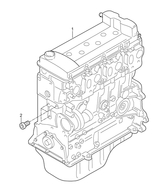 Diagram 101-02 Porsche Panamera 970 MK1 (2009-2013) Engine