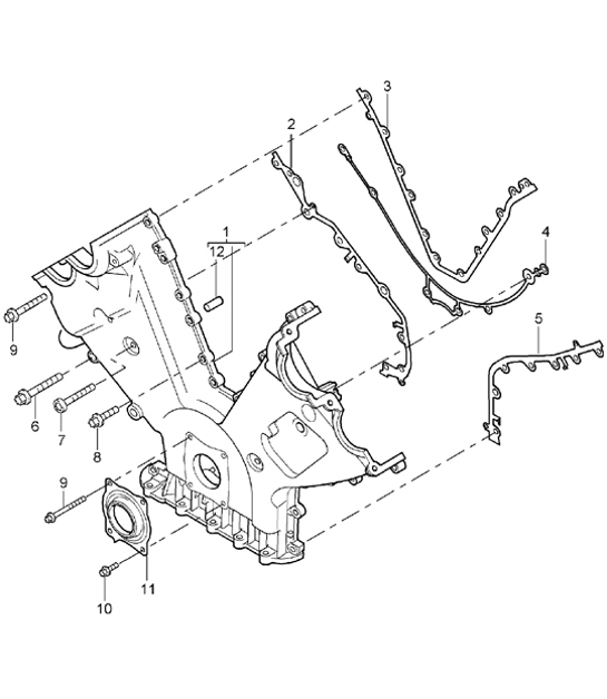 Diagram 101-07 Porsche Cayman 987C / 981C (2005-2016) Engine