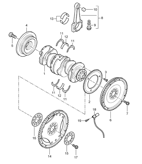 Diagram 102-02 Porsche 356 (1950-1965) Engine