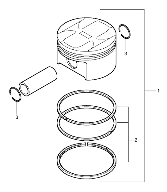 Diagram 102-05 Porsche Cayman 987C / 981C (2005-2016) Engine