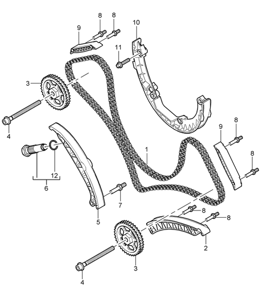 Valve control - M48.00 / M48.50 - 955 Cayenne 2003-06