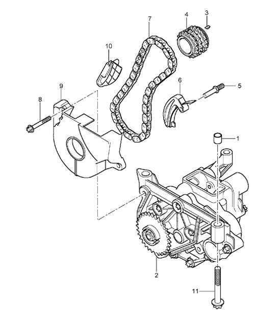 Diagram 104-00 Porsche Macan (95B) MK1 (2014-2018) Engine