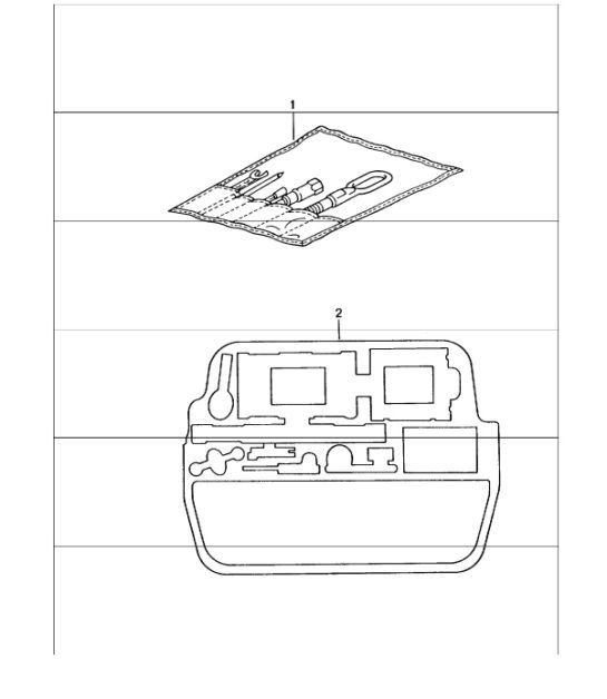 Diagram 001-00 Porsche Boxster 718（982） 2017 年>> 配件及其他 