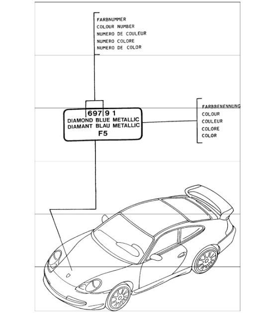 paint touch-up applicator 996 GT3-1 1999-05