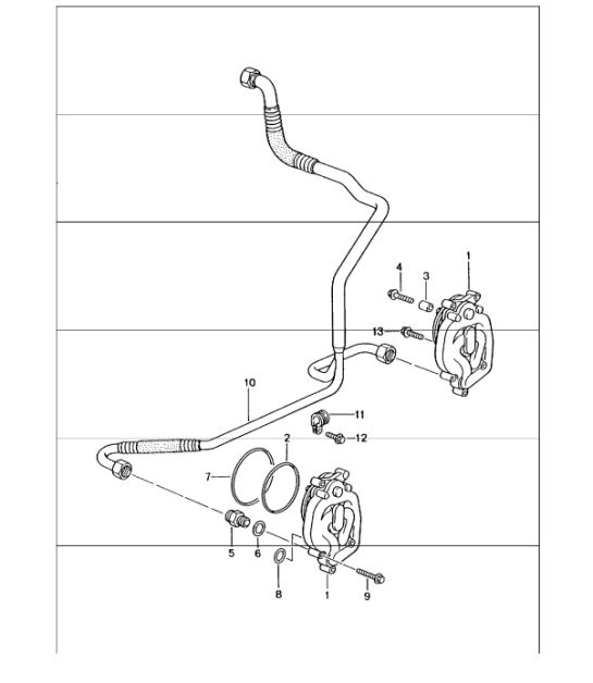 oil supply return line 996 GT3-1 M96.76 2000-01 and 996 GT3-1/GT RS M96.79 2004-05