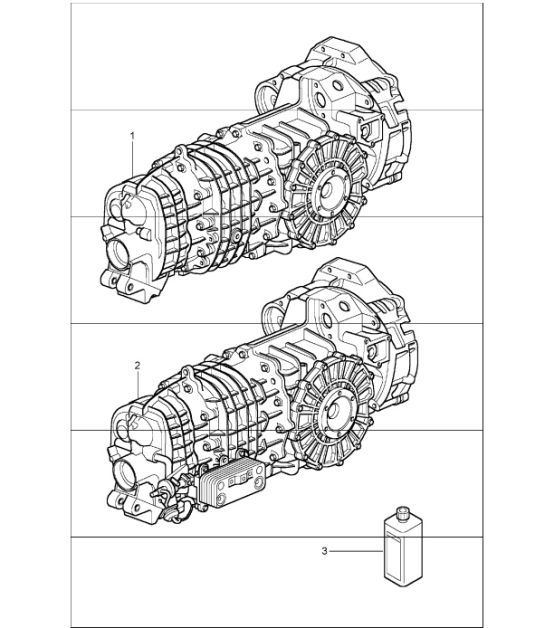 Diagram 302-00 Porsche Macan (95B) MK1 (2014-2018) Transmission