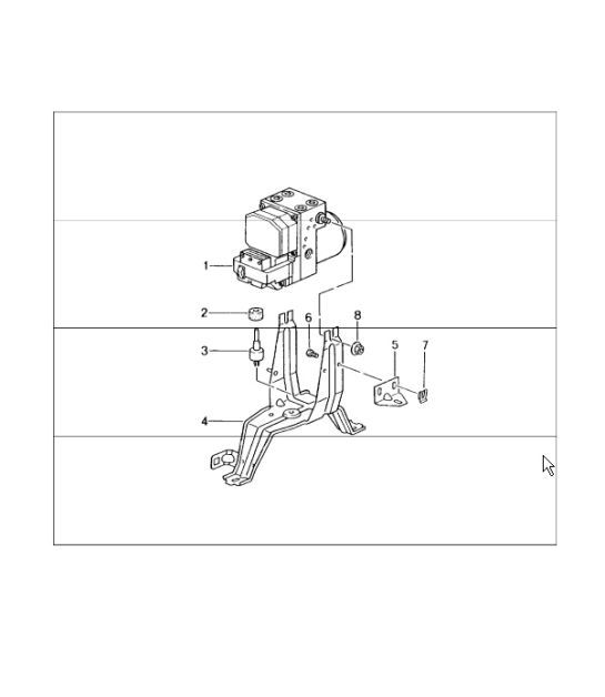 hydraulic unit anti-lock brake system 996 GT3-1 UPTO 2002