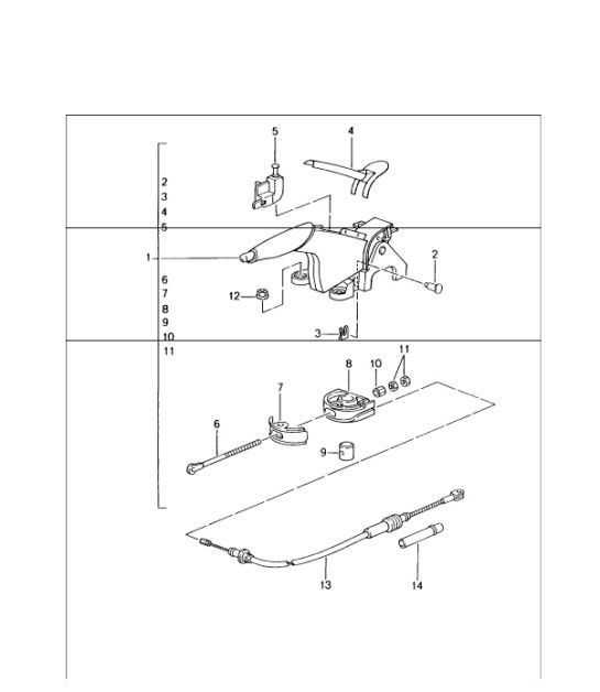 handbrake actuator 996 GT3-1 1999-05
