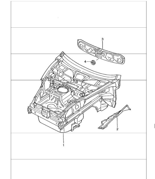 body front section 996 GT3-1 1999-05
