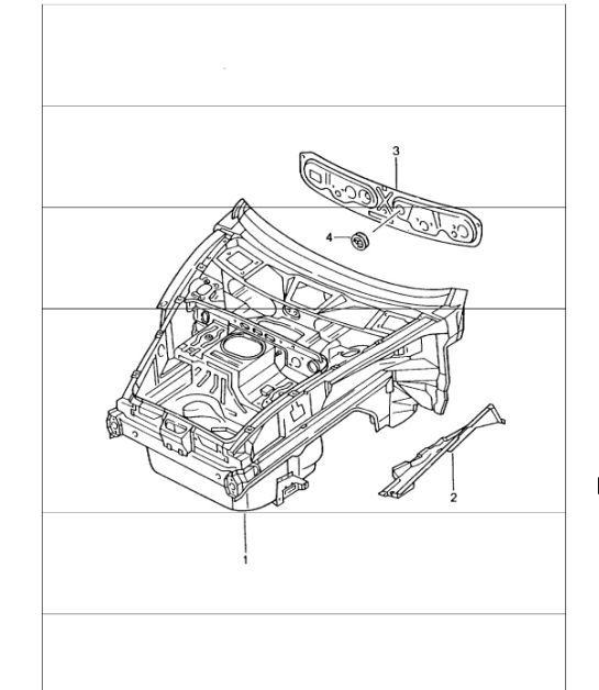 body front section 996 GT3-1 1999-05