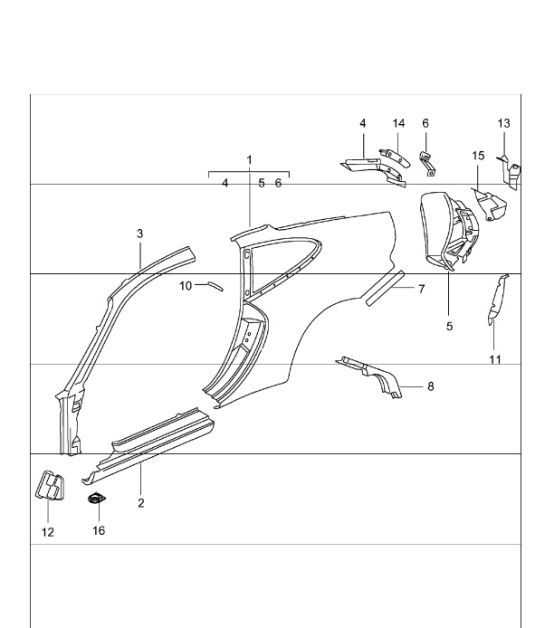 side section outer 996 GT3-1 1999-05