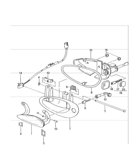 door handle 996 GT3-1 1999-05