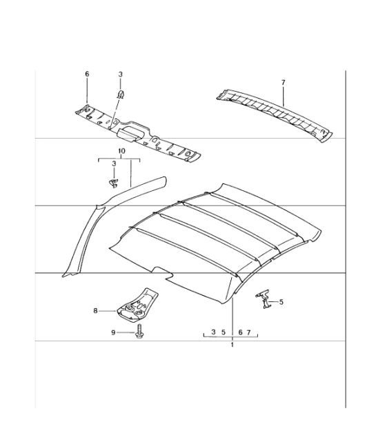 rooflining 996 GT3-1 1999-05