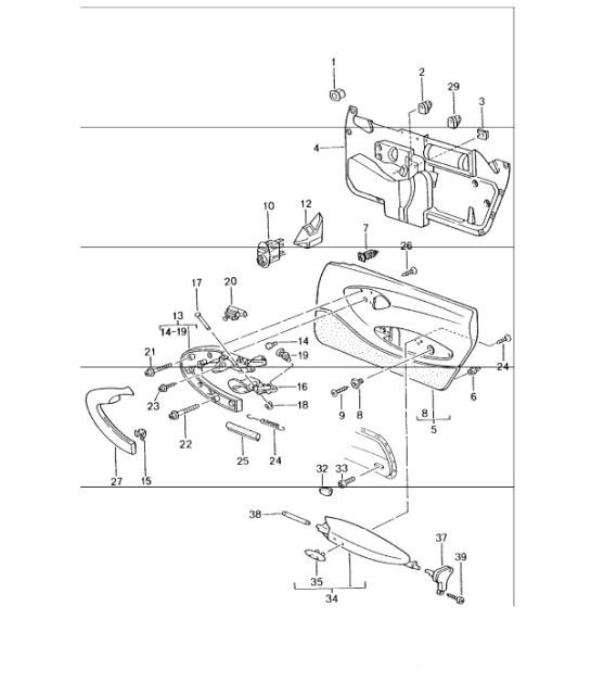 door trim panel accessories 996 GT3-1 1999-05