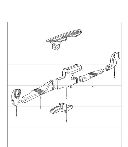 heating air distributor 996 GT3-1 1999-05
