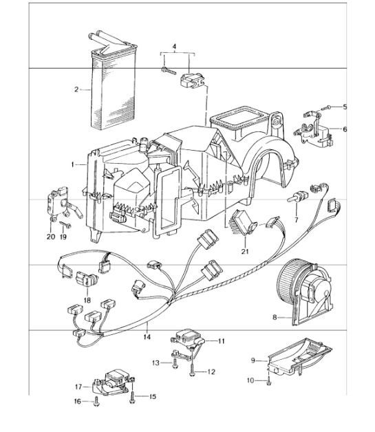 air conditioner single parts 996 GT3-1 1999-05