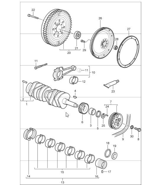 Diagram 102-00 Porsche Boxster 718 (982) 2017>> Engine
