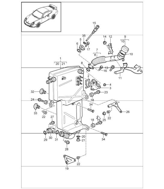 Diagram 104-07 Porsche 911 & 912 (1965-1989) Engine