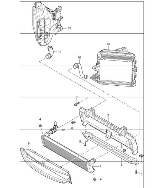 Diagram 105-17 Porsche 997 (911) MK1 2005-2008 Engine