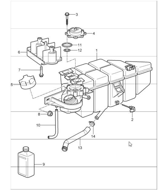 Diagram 105-20 Porsche Macan (95B) MK1 (2014-2018) Engine