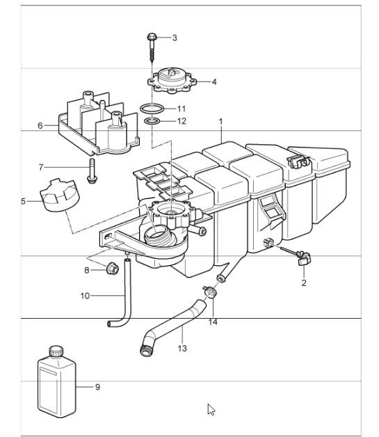 Diagram 105-21 Porsche Cayman 718C (982C) 2017>> Engine