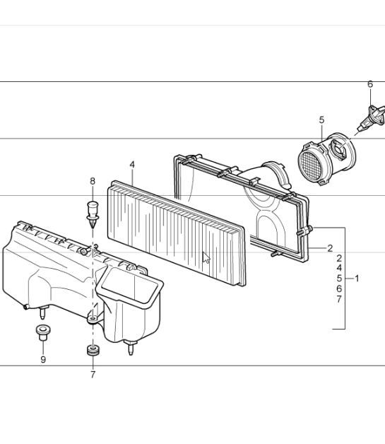 Diagram 106-00 Porsche Macan (95B) MK1 (2014-2018) Engine