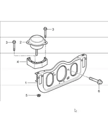 engine suspension 997 GT3 M97.76 2007-09