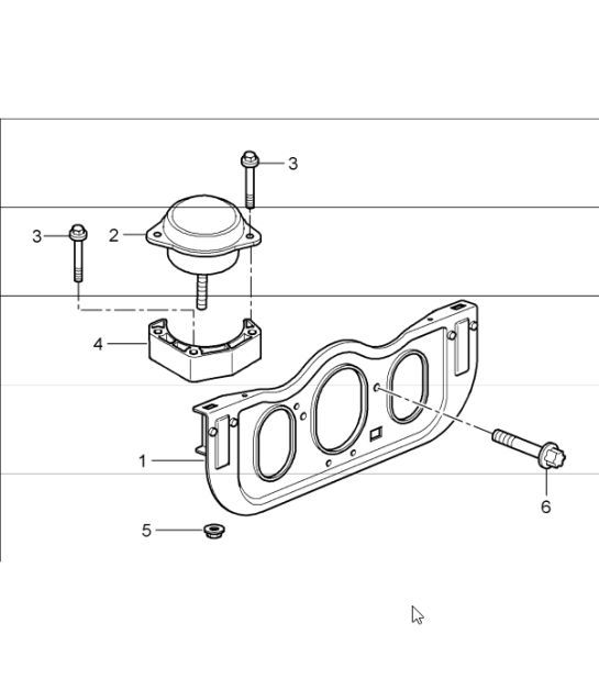 Diagram 109-00 Porsche Cayman 718C (982C) 2017>> Engine