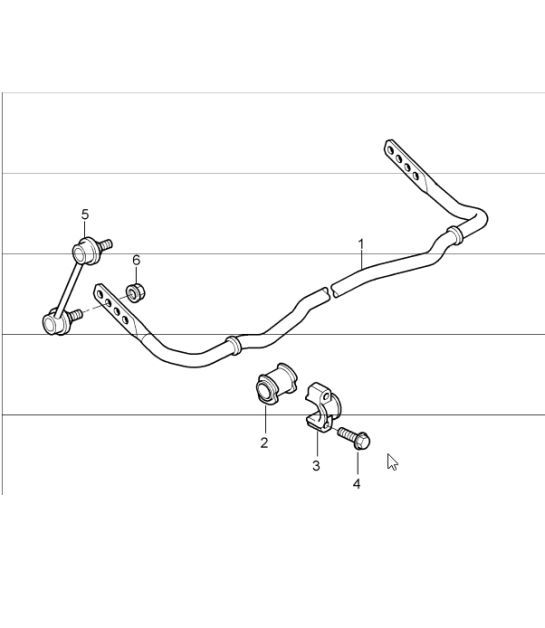 Diagram 501-03 Porsche Macan (95B) MK1 (2014-2018) Rear Axle