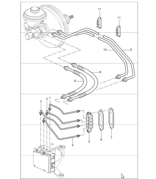 Diagram 604-05 Porsche 997 TURBO 2007>> Wheels, Brakes