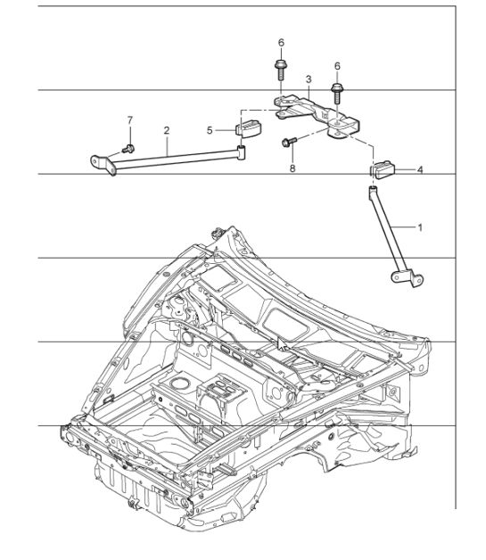 dome strut 997 GT3 2007-11