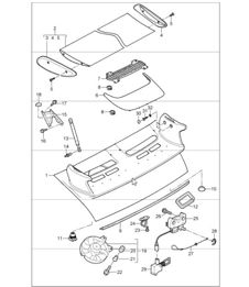 lid rear 997 GT3 RS I004 2007-11
