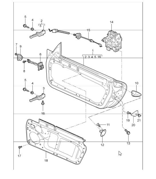 Diagram 804-00 Porsche 997 (911) MK2 2009-2012 Body