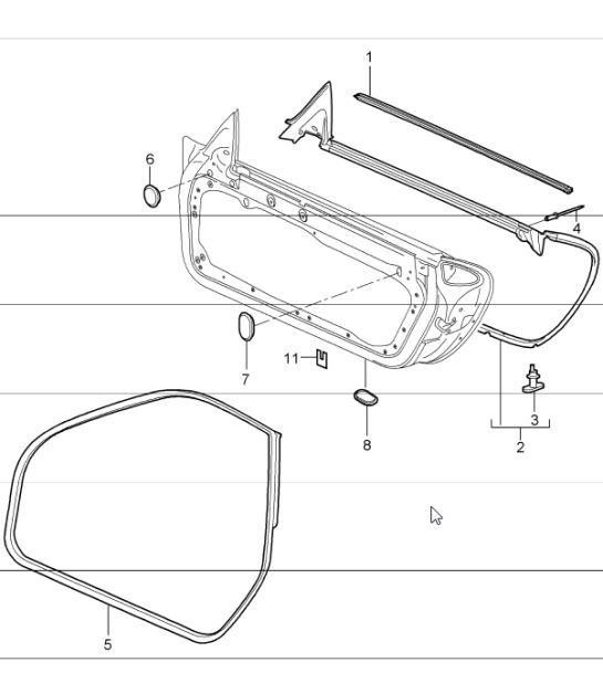 Diagram 804-10 Porsche 992 (911) MK1 2019-2024 Body